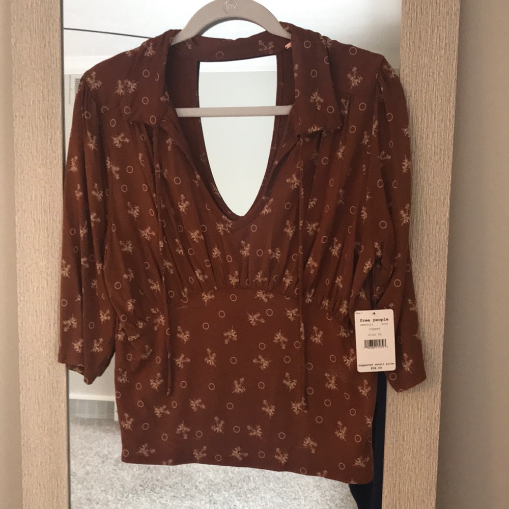 Free people shirt- casual. NWT